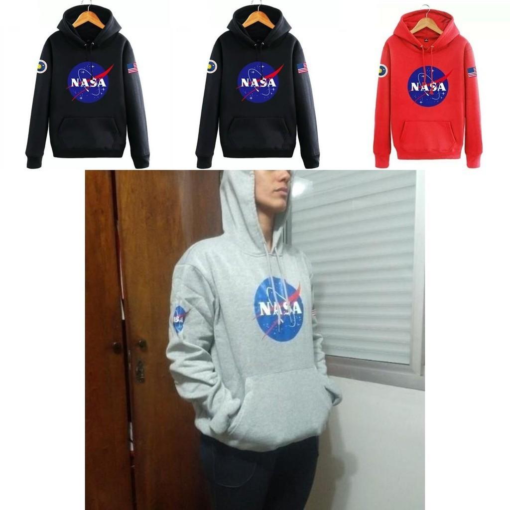 Mens Nasa Space Hoodie Pullover Warm Soft Breathable Casual Outwear Sweatshirt