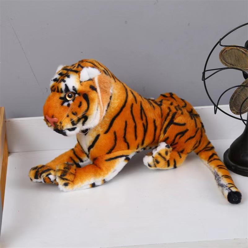 Simulated Tiger Plush Toy Realistic White Tiger Doll Mascot Doll Ground Marketing Rag Doll