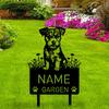 Parson Russell Terrier Personalized Metal Garden Stake Pet Grave Marker Memorial Name Sign