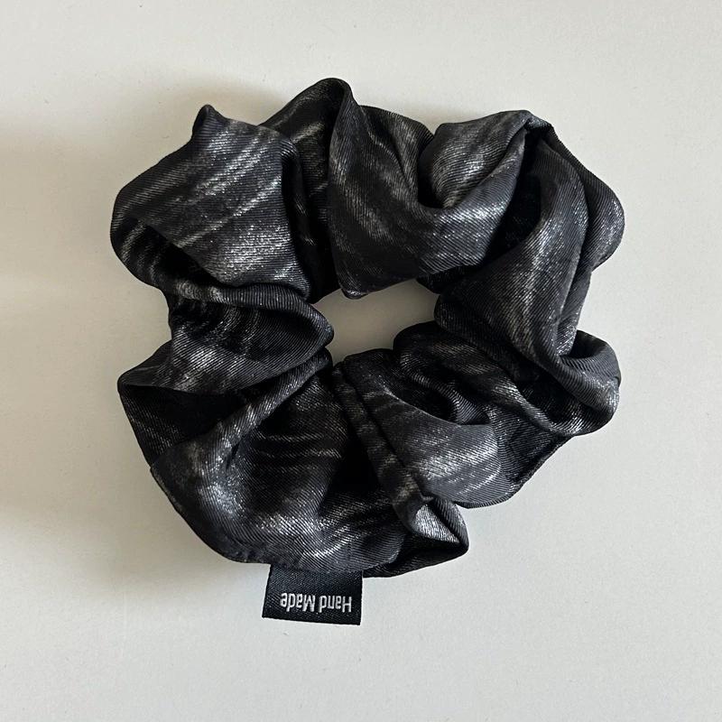 korea big silk scrunchies for women elastic  blue hair tie girls large hair rubber bands satin scrunchies hair accessories