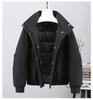 Women's Winter Parka with Big Fur Collar Cotton Padded Warm Coat Outerwear