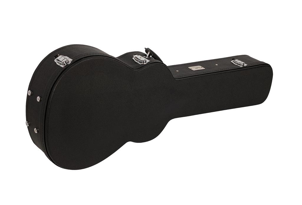 Fender Fender Electric Acoustic Guitar California Vintage Malibu with Gold Matching Black with Hard Case Case, Pickguard, Headstock,