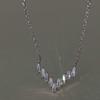 Geometric Personality Clavicle Neck Chain Early Spring Tide Bouncing Kusa V-Shaped Design Sense Necklace Women'S
