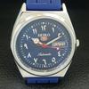 VINTAGE SEIKO 5 AUTOMATIC 6309A REFURBISHED JAPAN MENS BLUE DIAL WATCH a442617-1