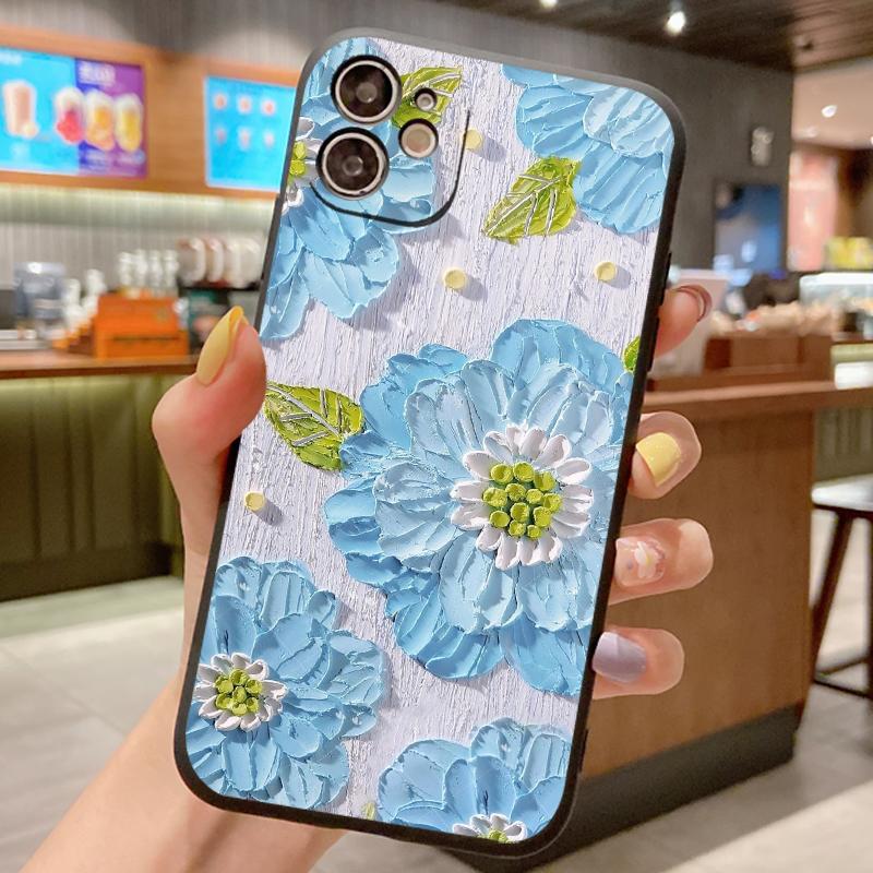 Pattern Phone Case For Samsung Galaxy A71 A51 A31 A11 A70 A50 A50S A30S A01 A21S A10 A20 A30 Flower TPU Silicone Back Cover Case