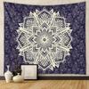 VIKAMA Bohemian Mandala Wall Tapestry Living Room Bedroom Entryway Decorative Backdrop Home Wall Hanging Decor