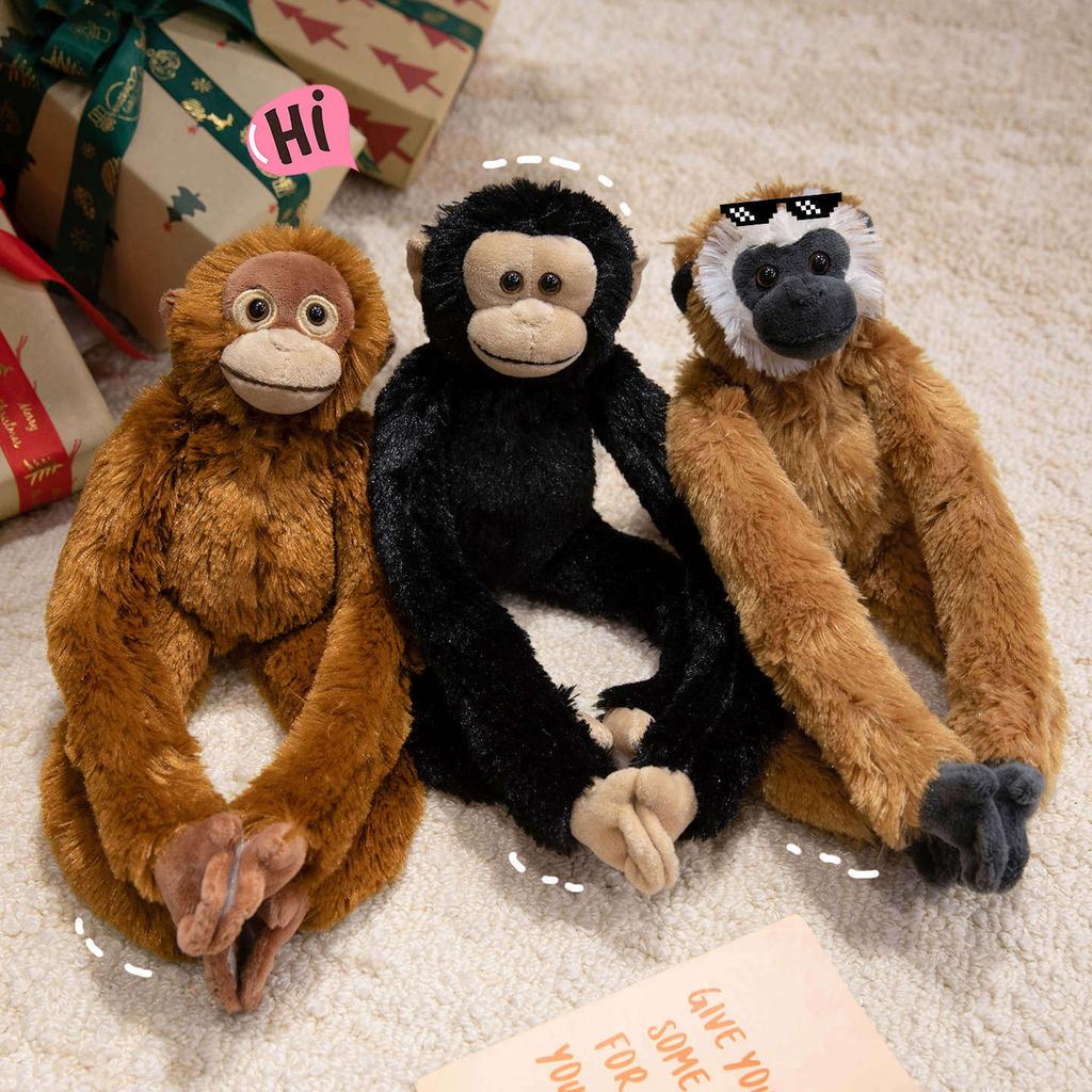 Cute New Long-armed Lemur Doll Plush Toy Hanging Mother and Child Chimpanzee Sloth Child Companion Doll Girl