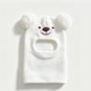 Cartoon Bear Kids Winter Hat Double Pom Poms Bear Headscarves  Winter Wear