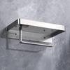 Bathroom Tissue Box, Toilet Paper Holder, No Drilling Required, 304 Stainless Steel Toilet Paper Roll Holder, Wall-Mounted Bathroom Storage Rack