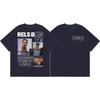 Rapper Rels B Album Merch Tshirt Unisex Unisex Clothing Hip Hop Fashion Short Sleeve Tshirts High Quality Cotton Oversized T Shirt