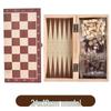 Brangdy Wooden Foldable 3-in-1 Board Game Set