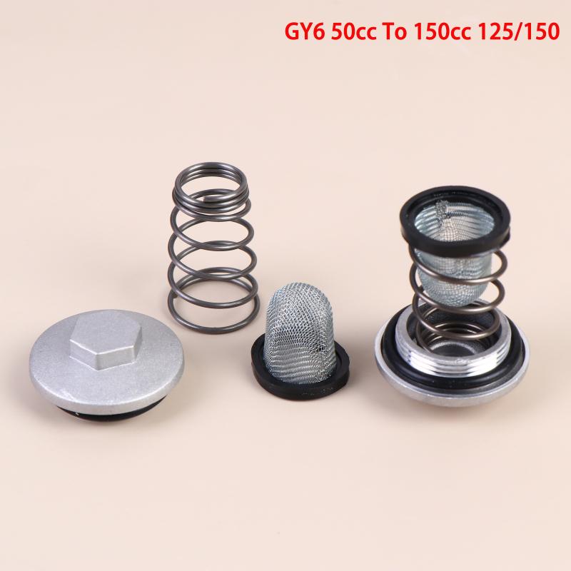 High Quality GY6 50cc To 150cc Oil Filter Drain Kit with Engine Plug Suitable for Moped Scooter Daily Use
