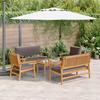 Garden Sofa Set 5 pcs Brown Solid Acacia Wood