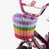 Cesto per Bicicletta per Bambini con Design Intrecciato Vintage e Campanello per le Avventure in Bicicletta dei Bambini