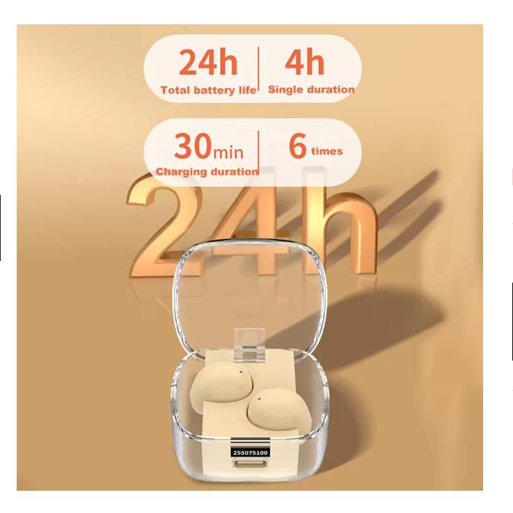 2025 NEW Mini Sleep Earphones Wireless Invisible Earbuds Bluetooth 5.3 Headphones Noise Reduction Waterproof Sports Headsets With Mic