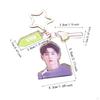 Acrylic Keychain Portable Versatile Adorable Keyring for Women Birthday Gift Style A