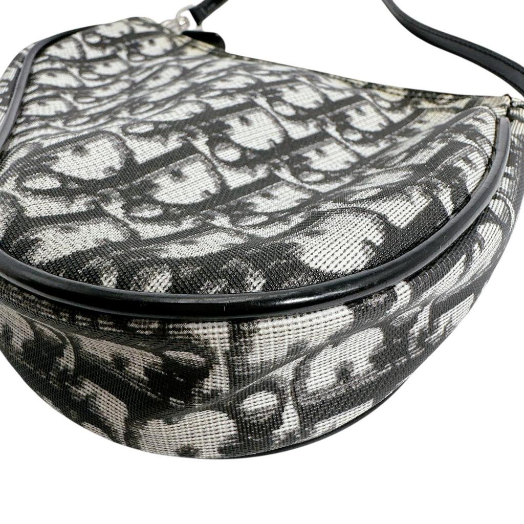 Dior Accessory pouch Saddle pouch Handbag PVC black Women Used