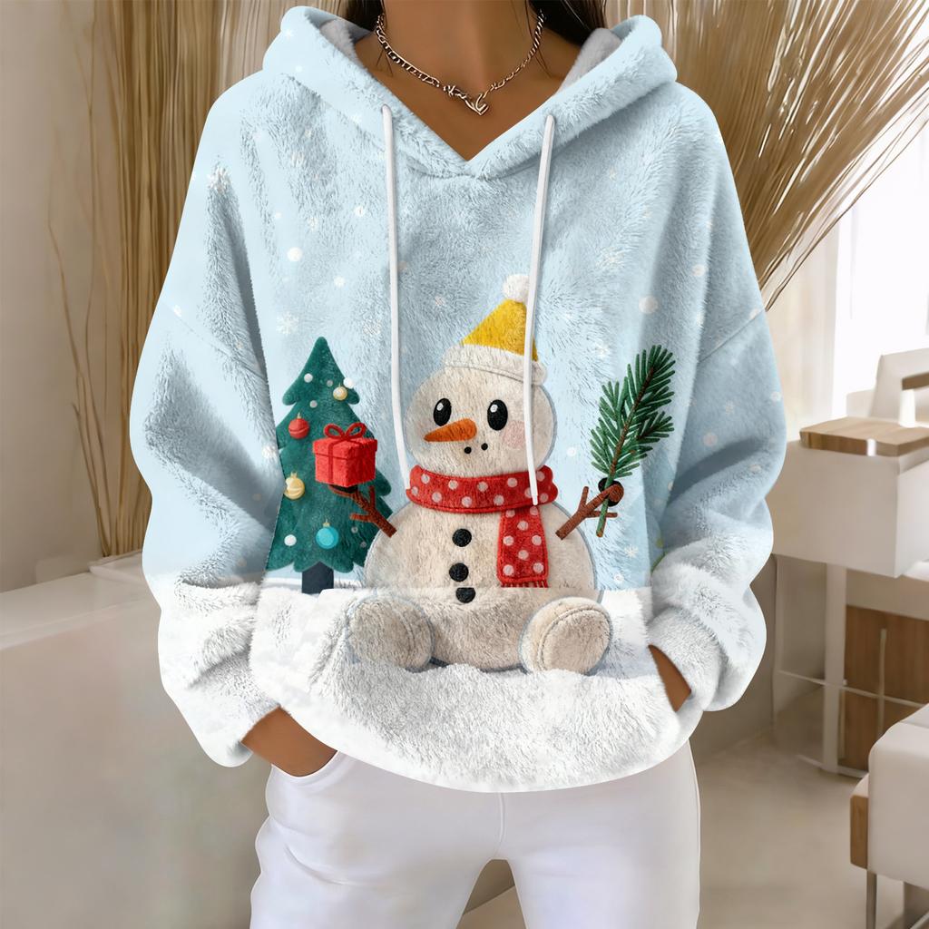 Hoodies For Women Oversized Winter Plush Cute Sweatshirts Pullover Trendy Fall Winter Clothes