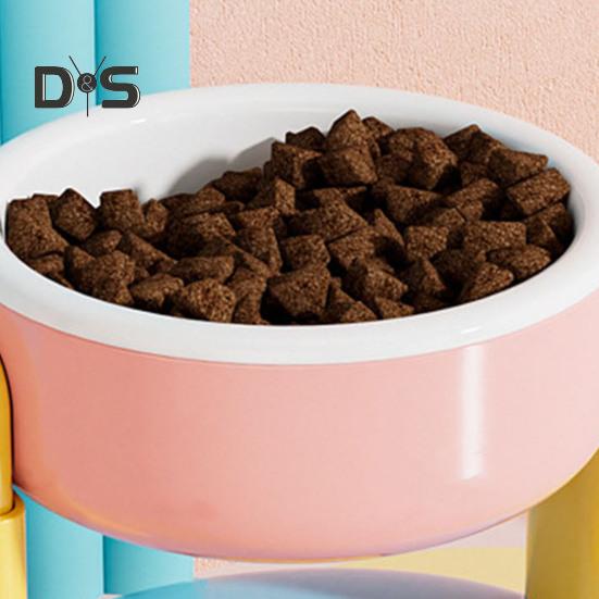 Liftable Suction Cup Pet Bowl Adjustable Height Food And Water Dish Elevated Pet Feeder Bowl for Cats Dogs To Protect Cervical Spine