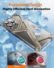 Oatsbasf for iPhone 16 Pro/Pro Max Case Geometric Design Metal Frameless Minimalist with Adjustable Kickstand Bumper Protective