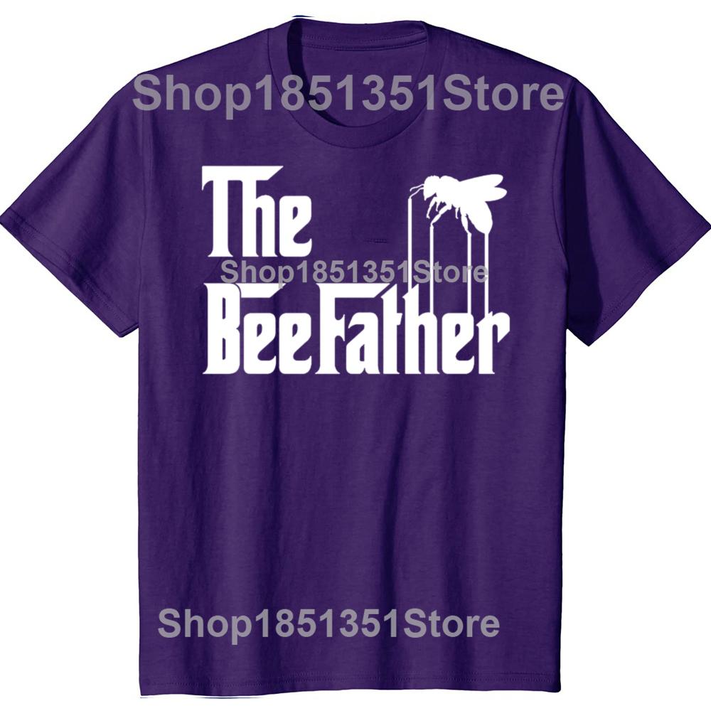 Funny Bee The BeeFather T Shirt Beekeeping Beekeeper Graphic Cotton Streetwear Short Sleeve Gifts Bee Lover Tshirt Men