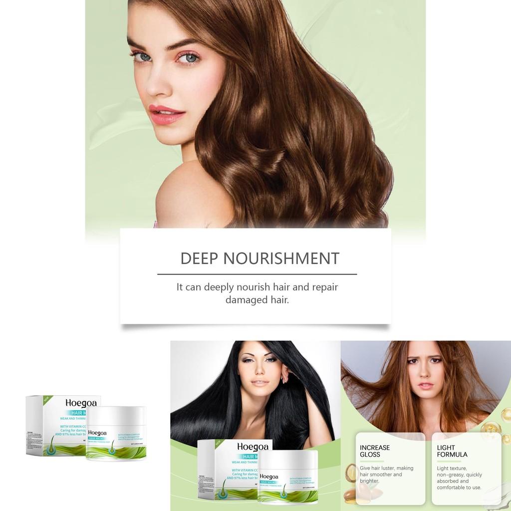 Hoegoa Nourishing Hair Mask For Hydrating Moisturizing Luxurious Glossy Soft Hair