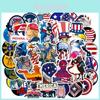 Amerika 100 Stück USA Flagge Trump Aufkleber Laptop Fahrrad Autos Skateboard Wasserdicht