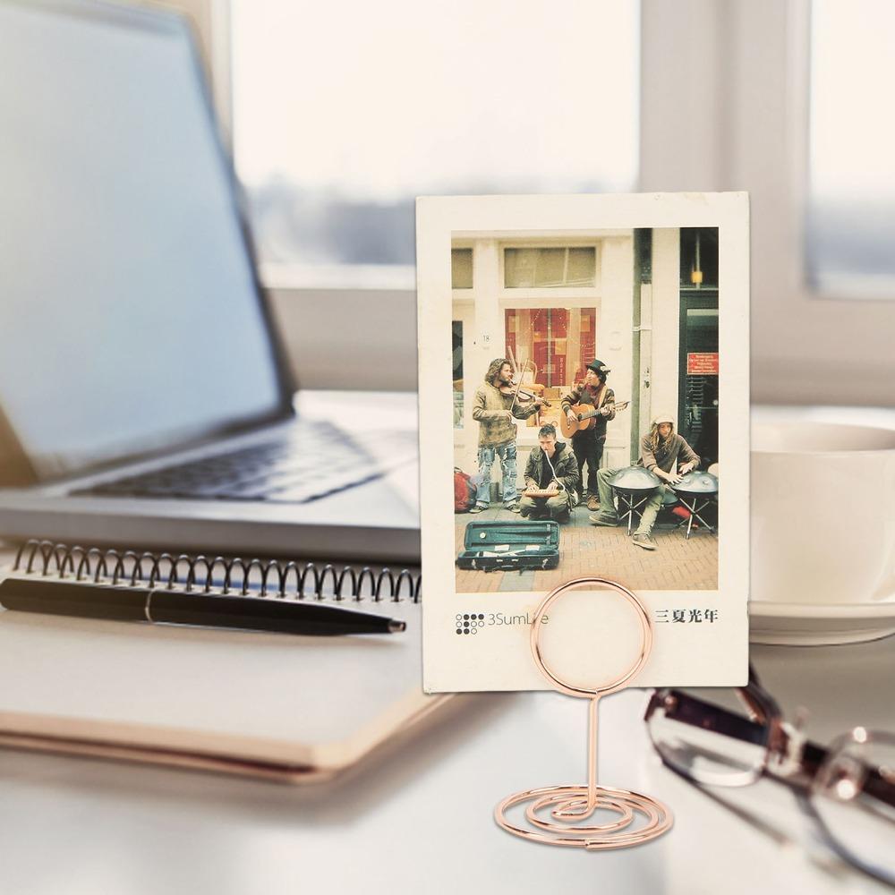 20Pc Round Shaped Table Number Stands Gold/Rose Gold Table Number Holder  Wedding Party