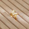 1Pcs Stainless Steel Ring Set with Zirconia, Metal Style Finger Ring, Index Finger Ring