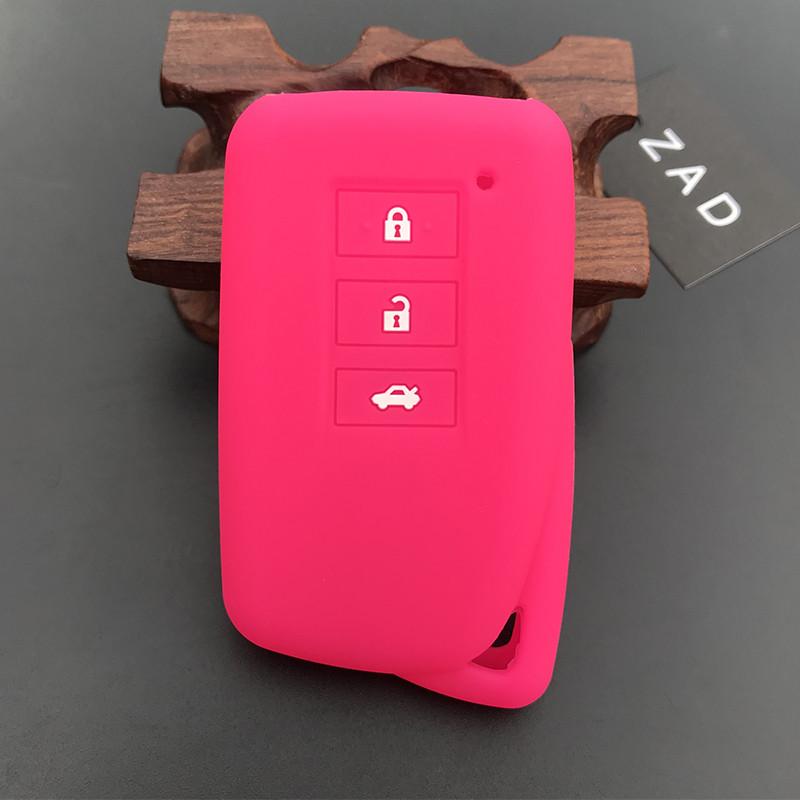 For Lexus NX GS RX ES GX LX RC IS 250 200 350 300H 450H CT200 RX270LX NXIS 3 Button Silicone Car Key Case Protect Cover Keychain