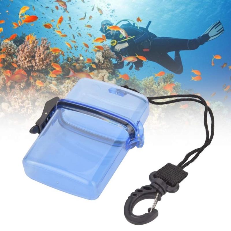 Portable Floating Watertight Case Waterproofs Diving Seal Box with Rope Hook Diving Sealing Dry Storage Box Easy To Use