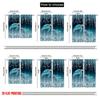 2pcs 2D Flat Printing Party Window Curtains Turquoise Turtle Diamond Sparkle Digital Printed Polyester Drapes Family Party for