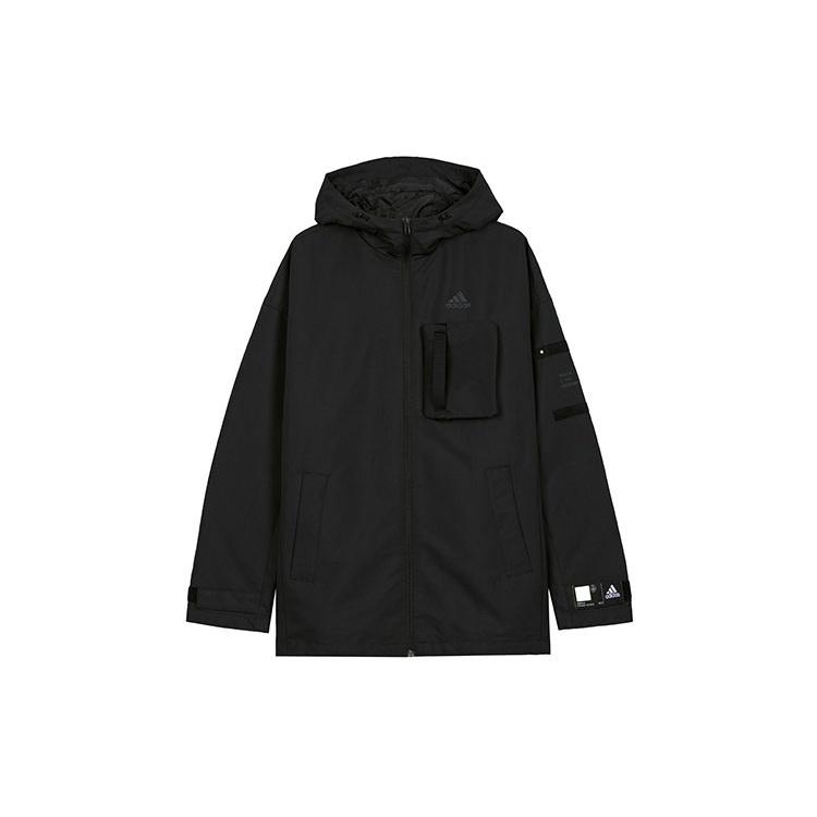 adidas Th Jkt Wv Cstm Woven Hooded Jacket Black Men s GP0982 S