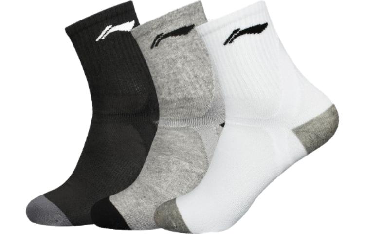 Li Ning Crew Socks Men s Combo Set AWSS451-1 L