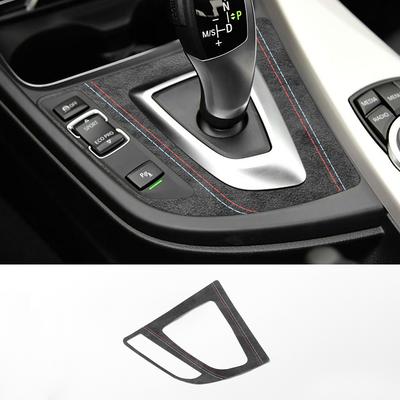 For BMW 3 4 Series F30 F34 F32 F33 F36 Made of Alcantara Car Gear Shifter Panel Cover Trim Stickers Interior Accessories