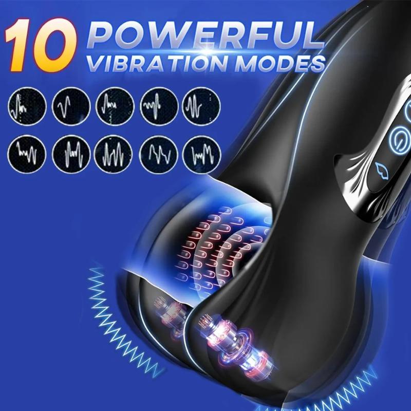 Herren Eichel Trainer & Vibrations-Trainer – Verzögerungsverstärker, Ausdauer-Masturbator & Penis-Massagegerät für anhaltendes Vergnügen