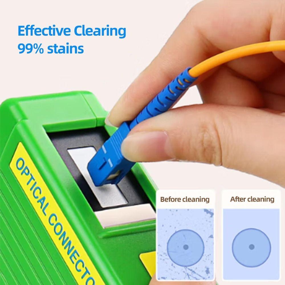 Fine Fibers Fiber End Face Cleaning Box Fiber Optic Cleaner Tools  FTTH Fiber Optic