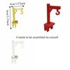 8PCS Plastic Tower Crane Tea Bag Holder Funny Tea Bag Hook Novelty Tea Bag Fixing Clip  Office