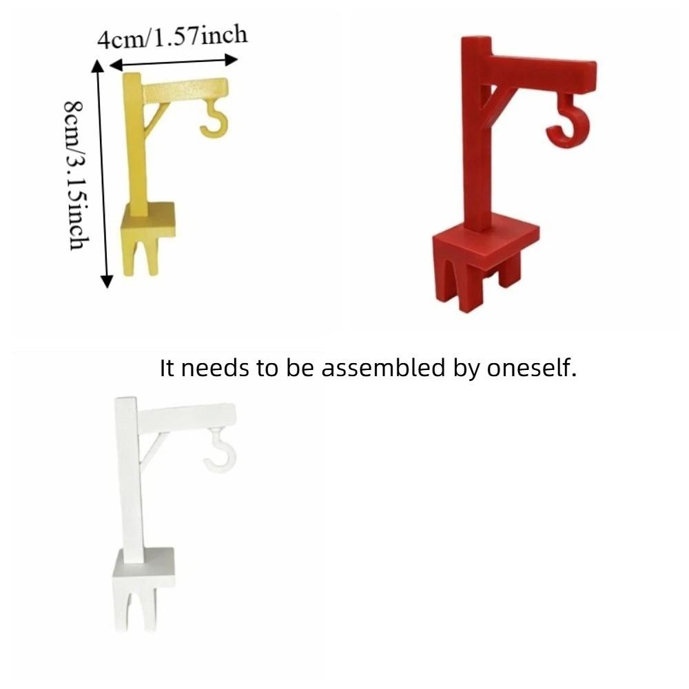 8PCS Plastic Tower Crane Tea Bag Holder Funny Tea Bag Hook Novelty Tea Bag Fixing Clip  Office