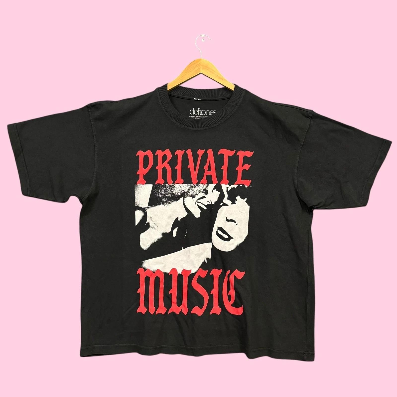 Deftones Private Music Album Nu Metal Band Oversized Tee XL 4XL