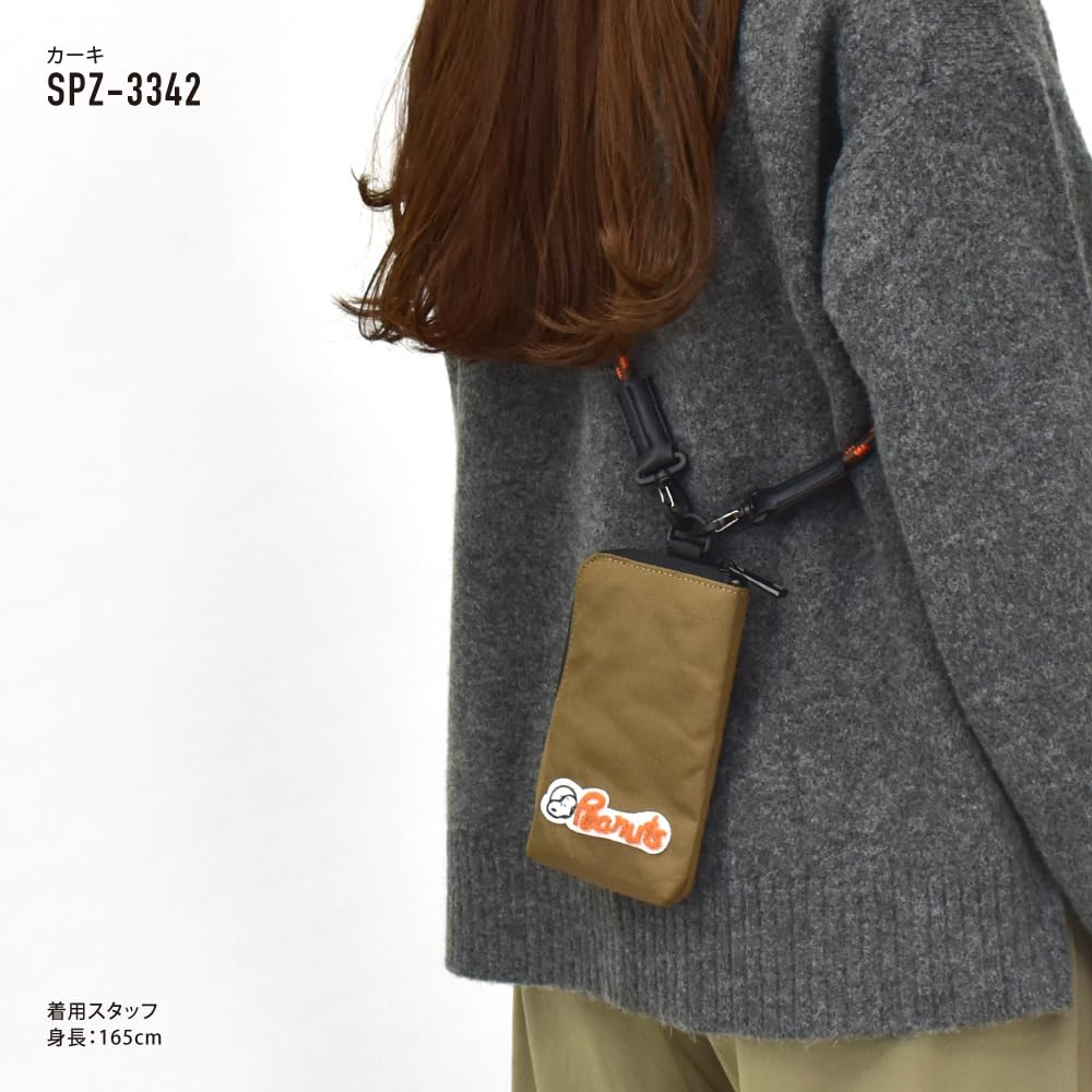 Smartphone Shoulder Smartphone Mini with Water Mobile For Cute 0378 Khaki [Snoopy] Bag, Pouch, Bag, Shoulder, Repellent, Shoulder, Commuting, School,