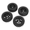 4pcs RC Rubber Tire Universal Upgrade Parts Off Road Truck Hub Wheel for ARRMA 1 7 1 8 1 10 RC Car