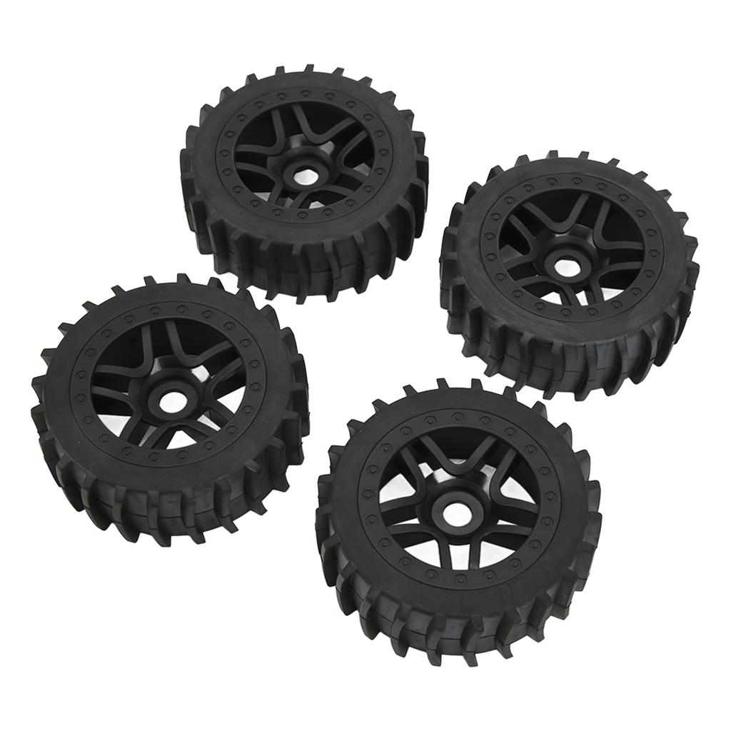 4pcs RC Rubber Tire Universal Upgrade Parts Off Road Truck Hub Wheel for ARRMA 1 7 1 8 1 10 RC Car