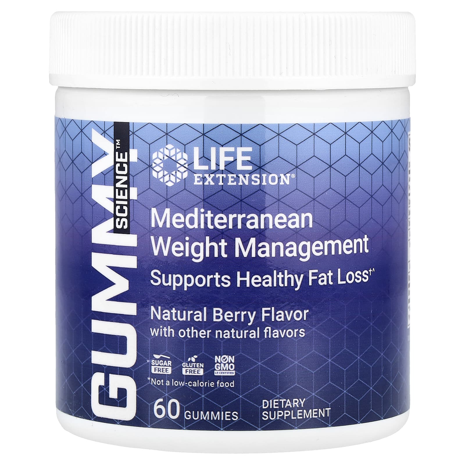 

Gummy Science™, Mediterranean Weight Management, Natural Berry Flavor, 60 Gummies