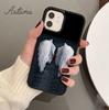 Mädchen Engelsflügel Telefonhülle für iPhone 11 12 13 14 Pro Max Mini X XR XS SE 2020 5 6S 7 8 Plus Samsung Galaxy S21 S22 Cover Shell