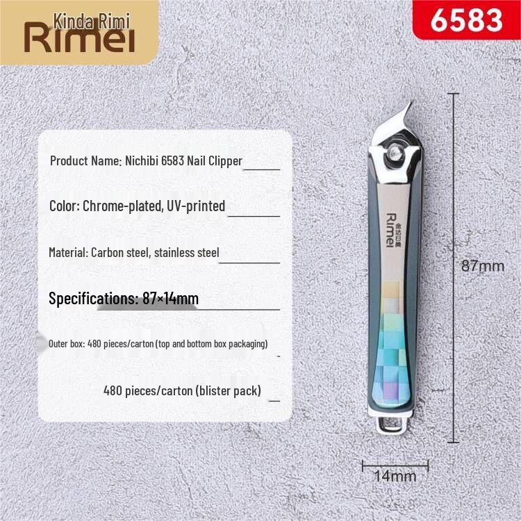Jinda Rimei Large Flat & Slant Edge Nail Clipper – Individual Pack for Adult Manicure