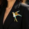 Emaille Schwalbe Brosche Herren Damen Öl Tropfend Vogel Reversnadel Pullover Strickjacke Mantel Anzug Kleidung Schmuck Zubehör