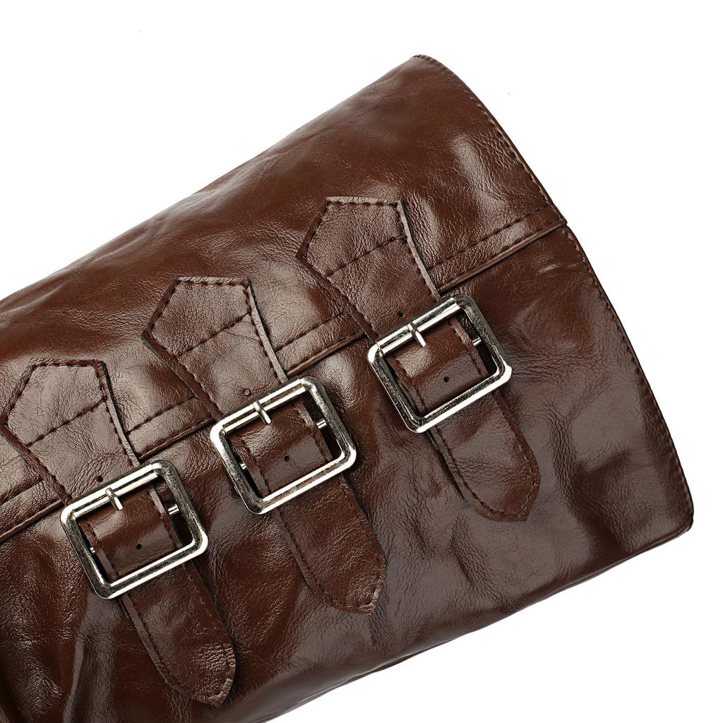 Moto Style Cool Slouch Tall Boots Women Knee High Booties Fit Super Comfy Platform Flat Shoes Winter for Cold Minnesota Weather