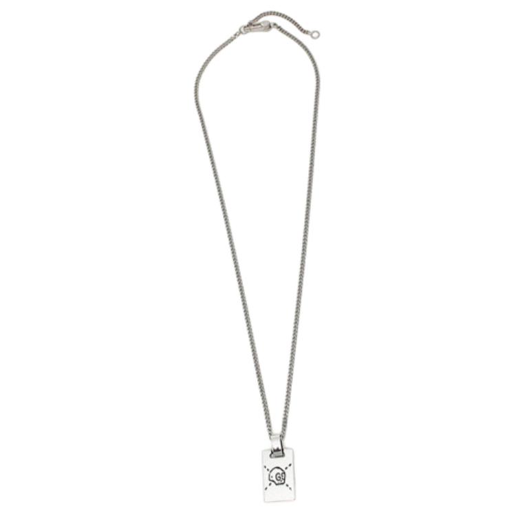 GUCCI Sterling Silver GUCCIGhost Necklace 455315-J8400-0701
