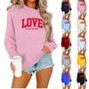 Ladies' Casual Women's Printed Round Neck Pullover Hoodie